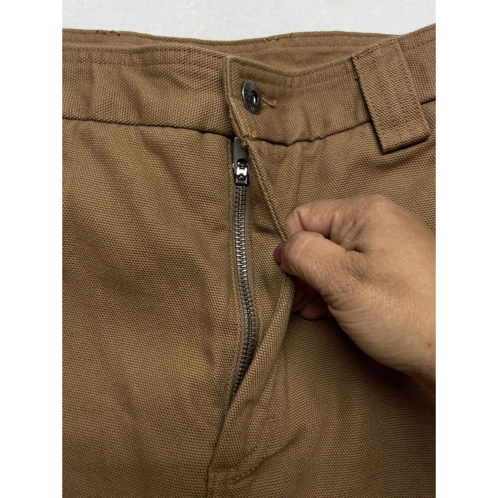 Duluth Fleece-Lined Fire Hose Relaxed Fit Cargo Pants Men’s Size 38x30 Canvas - Picture 12 of 13